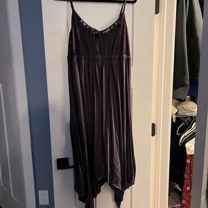 Vera Wang Sharkbite Hem Dress